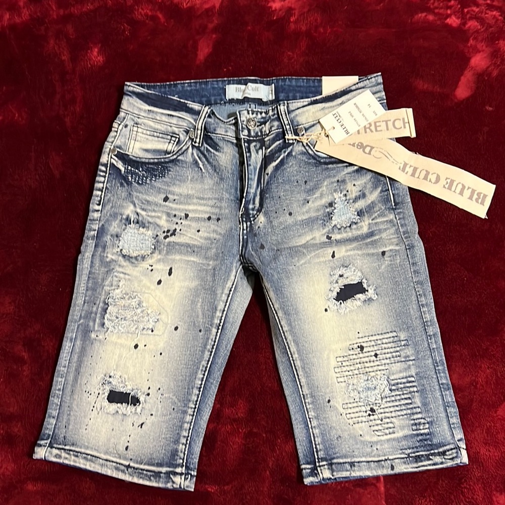 Brand new Blue Cult Denim blue jean shorts
